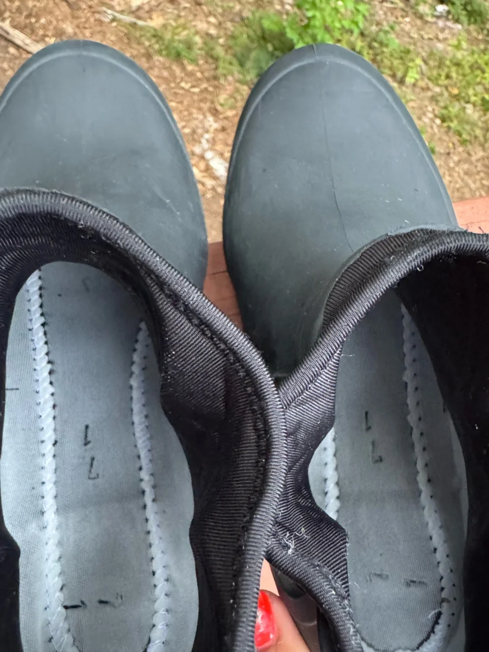 UGG Droplet Chelsea Rain Boots Women’s Black Waterproof Rubber 7